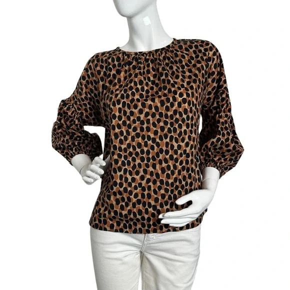 Kate Spade Dotty Leopard Around Town Top Large - Picture 1 of 7